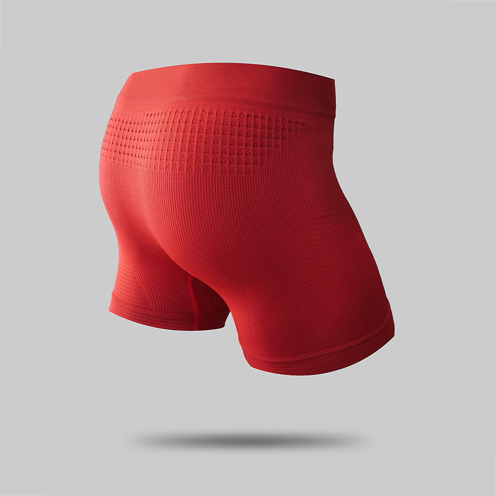 Boxer KINETIC Running Trail Sans Couture - Rouge