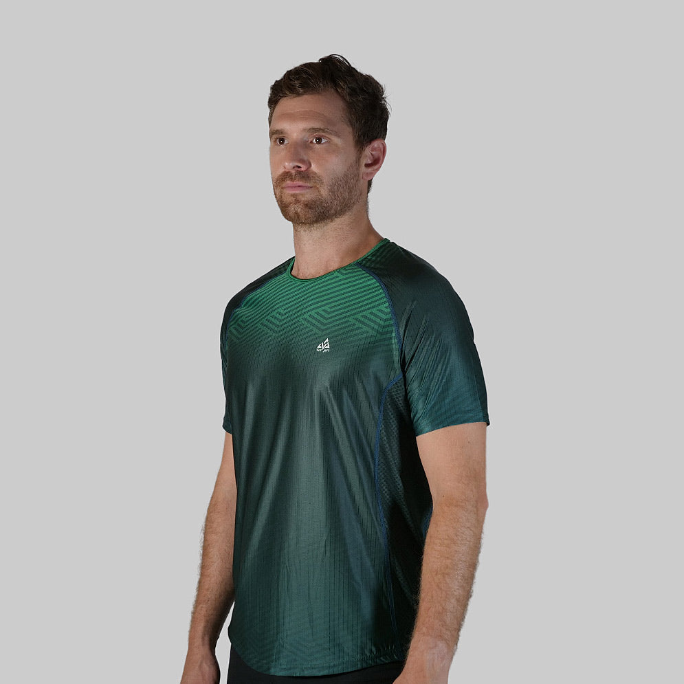 t-shirt running trail vert eco responsable recyclé made in europe